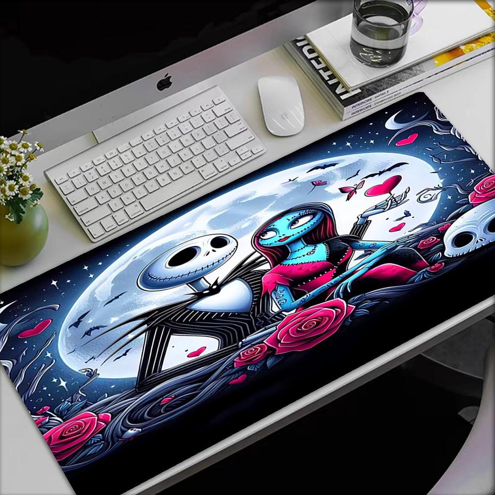 The Nightmare Before Christmas Theme Mouse Pad, Non Slip Rubber Base, Multifunctional Office & Home Decor, Perfect for Workspace Personalization.