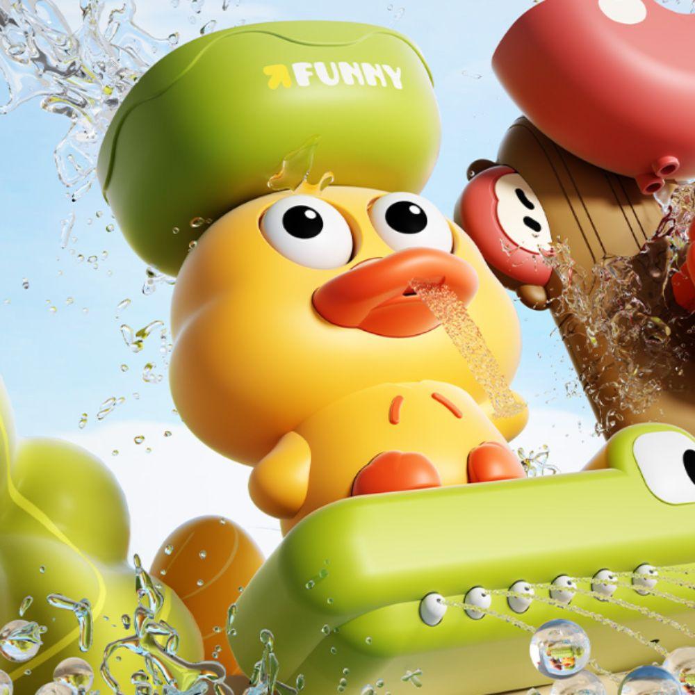 Crocodie Rotating Water Wheel Toy Wall Suction Cup Baby Shower Toy Baby Spin Top Bath Toys  Bathtub