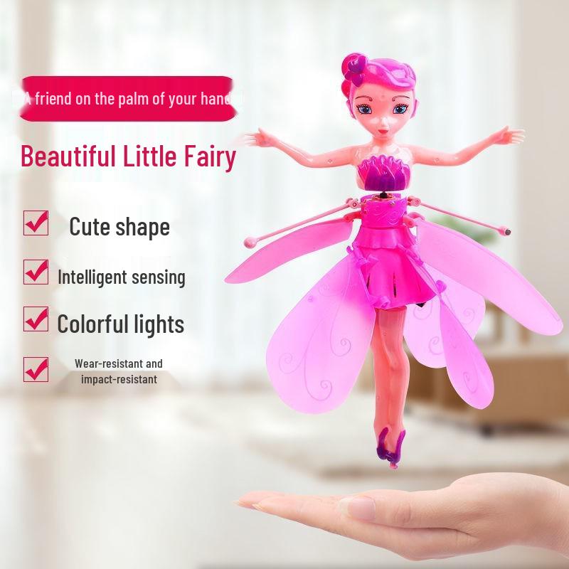 Smart Induction Fairy Helicopter: Seven-Color Crystal Ball Toy