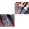 Womens Fuzzy Sock Cat Soft Female Winter Warm Thermal Plush Non Slip Grip Fluffy Slipper Socks Sleeping Thick Slouch Cute Kawai