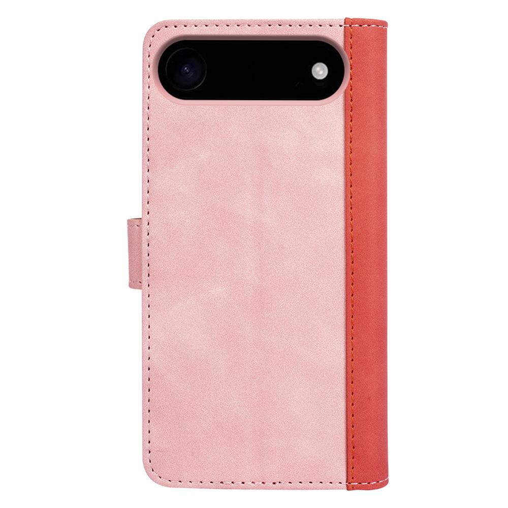 For iPhone Air Wallet Case Leather Phone Cover Splicing Color