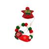 Christmas Pet Collar Dog Collar Christmas Tree Old Man Elk Hair Ball Dog Necklace Cat Collar Decoration