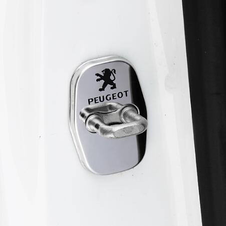 car Door Lock Decoration for Peugeot 208 308 408 508 2008L 3008 rust protection Stainless Steel Plastic Cover auto accessories