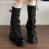 Модные женские кожаные высокие сапоги на платформе и высоком каблуке, женская обувь 2025 года, зимняя мода, дизайнерские мотоциклетные сапоги Mujer Botas