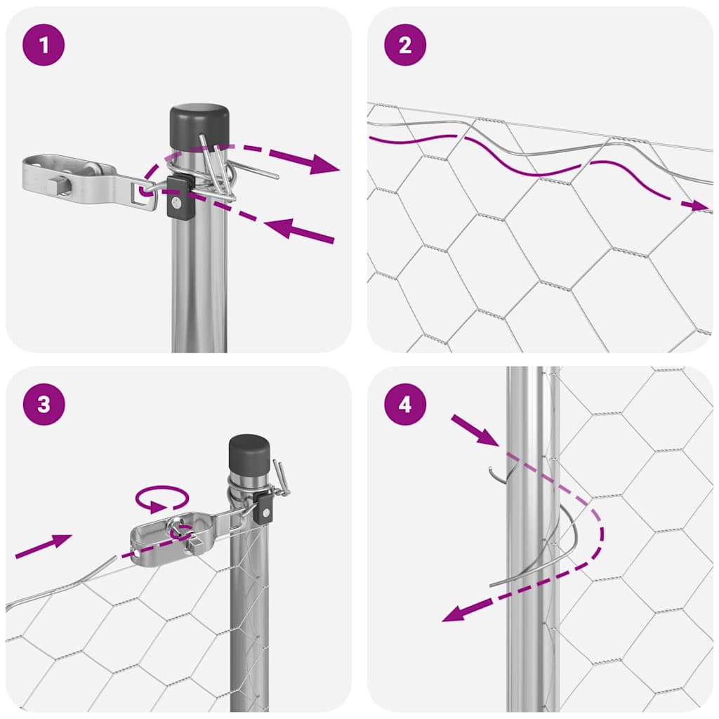 Ground Fix Welded Wire Fence 25 x 1.6 m (W x H)