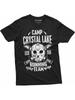 Crystal Lake Running Team T-shirt Mens Horror Jason Mask Tee Shirt Classic Movie