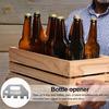 Подставка-открывалка для пивных бутылок из нержавеющей стали, открывалка для банок на 4 бутылки, сверхпрочный съемник крышек пивных бутылок, кухонный инструмент для бара, вечеринки, барбекю