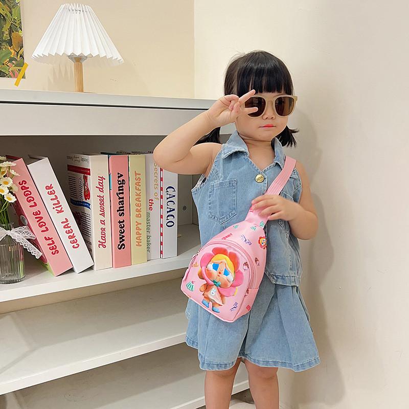Children Casual Crybaby Cartoon Nylon Shoulder Bag Fun Pattern Outings Daycare
