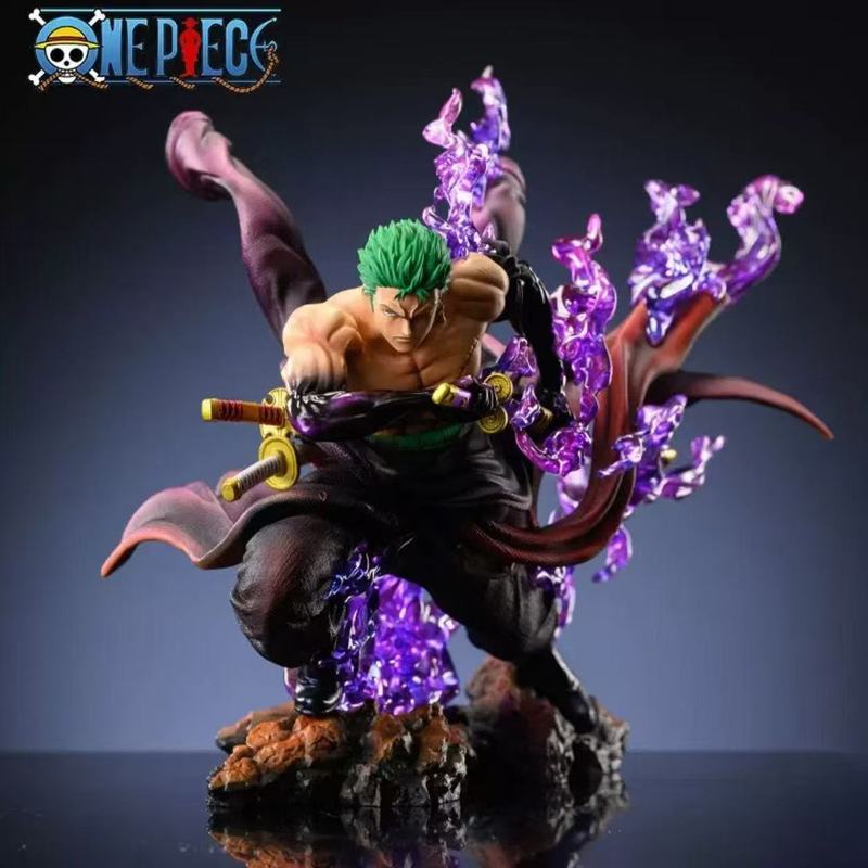 One Piece Ручной Дрифтовый Нож Вытягивающий Фигурки Зоро GK Статуя С Эффектом Аниме Модная Игровая Фигурка Настольное Украшение Подарок
