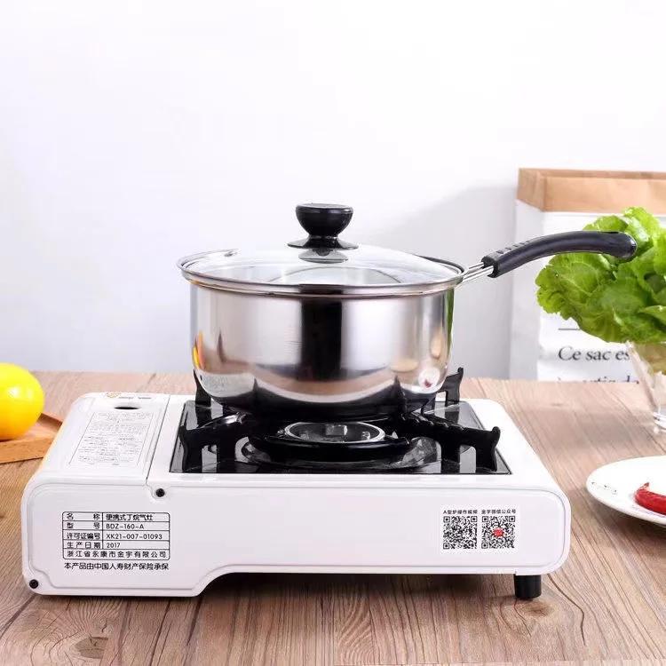 Stainless Steel Pot Coffee Milk Soup Pan Household Non Stick Gas Multi Cooking Pas Double Bottom Cookware Kitchen Pots Offers