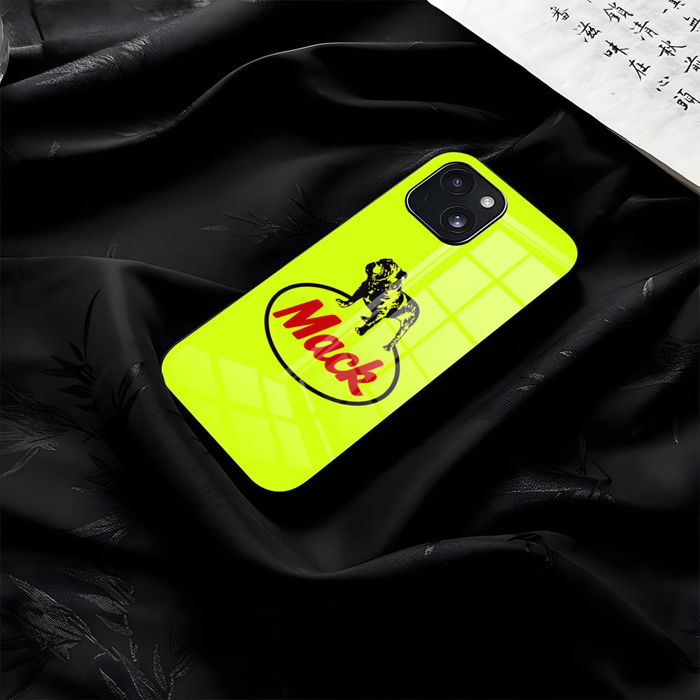 Чехол для телефона M-mackS Truck-k с логотипом для iPhone 17 Pro Max 16 15 14 Pro Max 13 11 Plus Стеклянная крышка