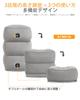 Sunany Airplane Comfortable Airplane Foot Pillow with Three Height 150kg Weight Car Car No Tools Required Eye and Storage Footrest, Adjustments,