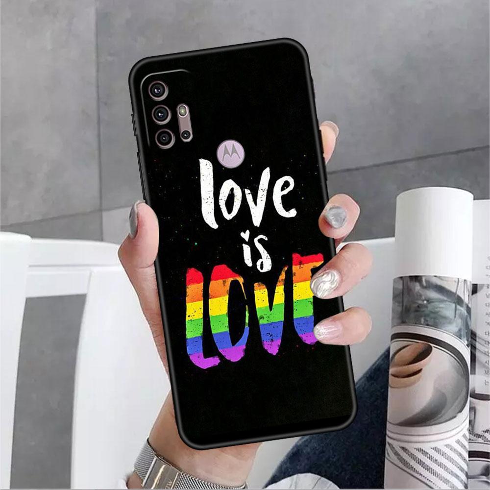 Чехол для Motorola G30 G60 G9 Play One Fusion Plus Edge 20 G8 Power Lite G22 G50 G200 G51 G71 G31, чехол для телефона LGBT Gay Love Funda