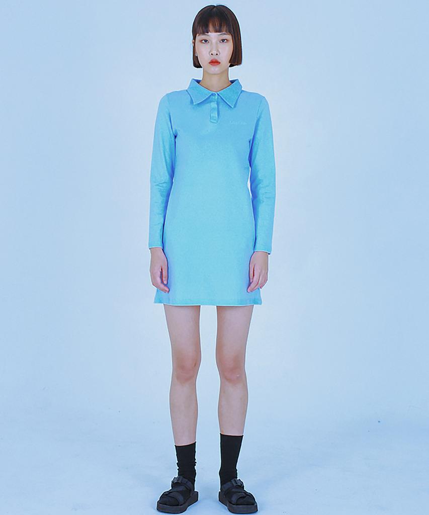 Catharsis Pique Dress (Blue)_S M