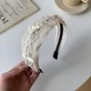 Новые кружевные повязки на голову с оборками для женщин, милые модные повязки для девочек, обруч для волос, женские аксессуары для волос, головной убор, головной убор