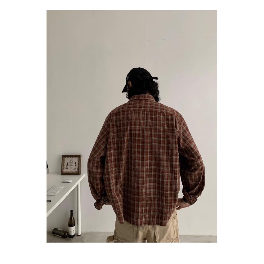 Рубашка с длинным рукавом с буквенным принтом 2024 года в японском стиле в стиле Гонконга, свободная рубашка для мальчиков, летнее модное универсальное повседневное пальто