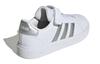 Adidas Grand Court 2.0 Little Kid 'White Matte Silver' GW6516