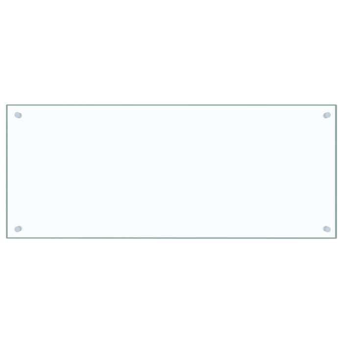 VidaXL Kitchen Backsplash Transparent 100x40 Cm Tempered Glass 249475