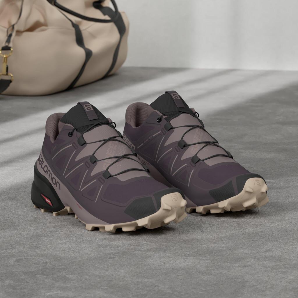 Trail Running SPEEDCROSS 5 GTX W Cm [Salomon] Women's Mysterioso/Quail/Sirocco 23.5