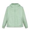 Outdoor UV Protection Hooded Comfortable Sun Protection Jacket Women Jackets Green A5PHPENE