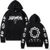 Mens Funny Bad Omens Band Logo Graphic Hoodie