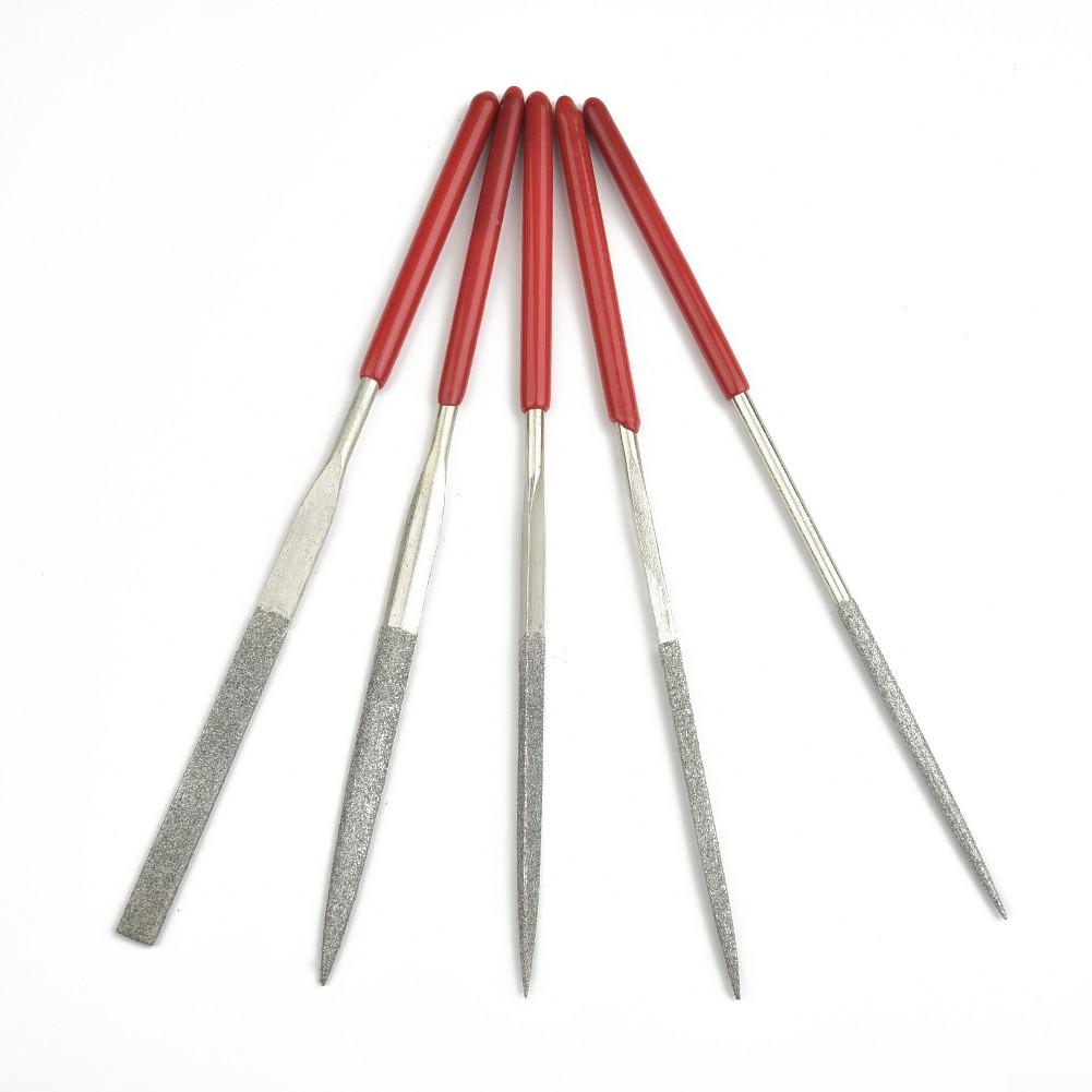 5pcs Diamond Needle File Set For Jeweler Wood Carving Craft Glass Stone
