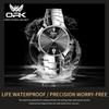 OPK 8105 Men's Watches Diamond Design Waterproof Date Quartz Wristwatch for Men Stainless Steel Strap Original Watch