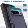 2IN1 Rugged Heavy Duty Armor Case for Google Pixel 9A 9 Pro XL 8A 7A 6A 8 7 6 Pro 5G PC+TPU Shockproof Protector OTT-B Cover Box