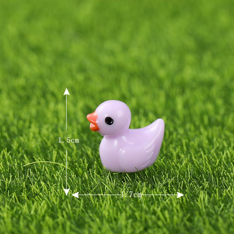 Пейзаж смоляной орнамент декор фигурки слизь утки миниатюрный аквариум волшебный сад желтая крошечная уточка мини DIY микро