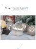 Hand-Painted Christmas Ball Ornament Set – Decorative Thread Balls for Holiday Decor