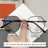 Интеллектуальные очки с изменяющими цвет линзами для близорукости, новая модная оверсайз оправа, солнцезащитные очки для миопии, рецептурные фотохромные очки