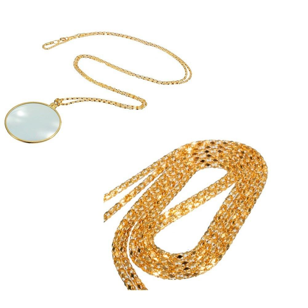 Новый декоративный монокль, подвеска, ожерелье, 5-кратная лупа, монета, увеличительное стекло