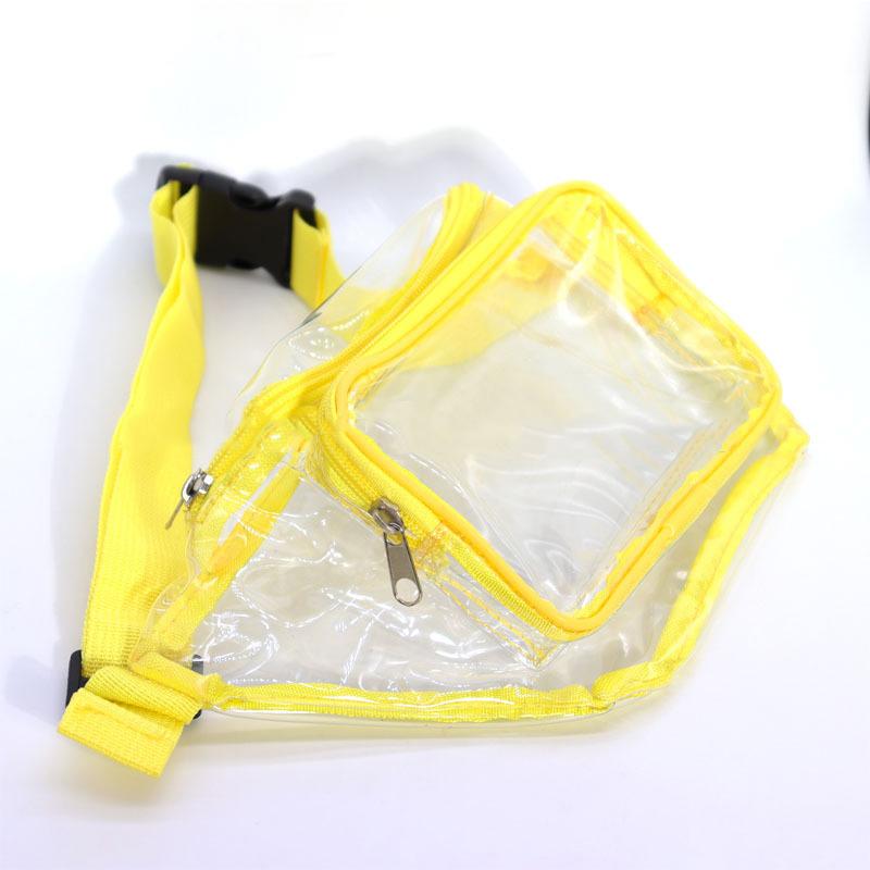 Fashion Clear Pvc Crossbody Bag Stadium Approved Waist Pack For Women Men Festival Sports Casual Style