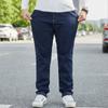 Размер 30-56, новая коллекция весна-осень 2024 года, джинсы для полных и больших размеров, мужские свободные прямые брюки-трубы для полных парней