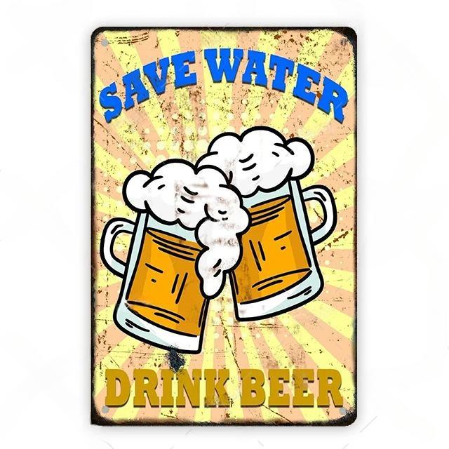 Плакаты с холодным пивом, винтажные металлические жестяные знаки, напитки, ретро-бар, клуб, паб, ресторан, настенное искусство, декоративная тарелка