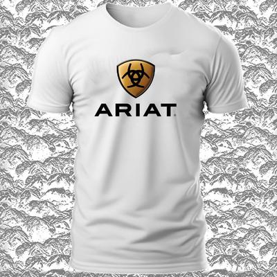 Ariat International Логотип Мужская Смешная Футболка S-5XL Сделано в США Унисекс Футболка