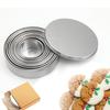 304 Stainless Steel Mousse Ring Height 3cm Diameter 3-12cm 12 Pcs/Set Baking Tools Kitchen Accessories Cookie Cutters Mold