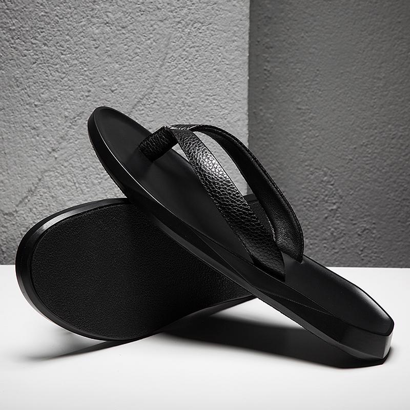 Высококачественная мужская обувь, дышащие тапочки, летние мужские шлепанцы, мягкая обувь для отдыха на открытом воздухе, натуральная кожа, мужские универсальные сандалии