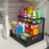 Стеллаж для хранения Органайзер для приправ Высокая грузоподъемность Защита от ржавчины Выдвижная конструкция Кухонная полка для хранения Полка для специй