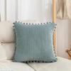 Corduroy Pillowcase Square Sofa Pillow Cover Practical Bohemia Throw Pillow Cover  Car