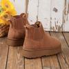 2025 Хлопковые туфли для женщин Ботинки Бостон Обувь Высокие ботинки Бостон Зимние ботинки Новые Кашемировые Теплые Толстая подошва
