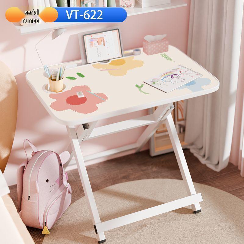 Детский портативный многофункциональный складной стол для учебы и набор стульев - Не требует установки