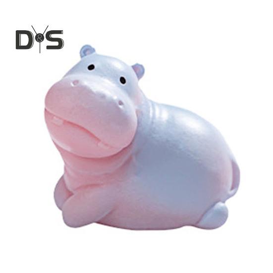Миниатюрная фигурка бегемота, мини-мультяшный бегемот, украшение своими руками, микропейзаж, сказочный сад, животное, смоляная статуэтка, украшение