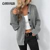 Autumn and Winter Women's Knitted Jacket Drawstring Solid Color Hooded Single-breasted Knitted Cardigan Jacket Sweater
