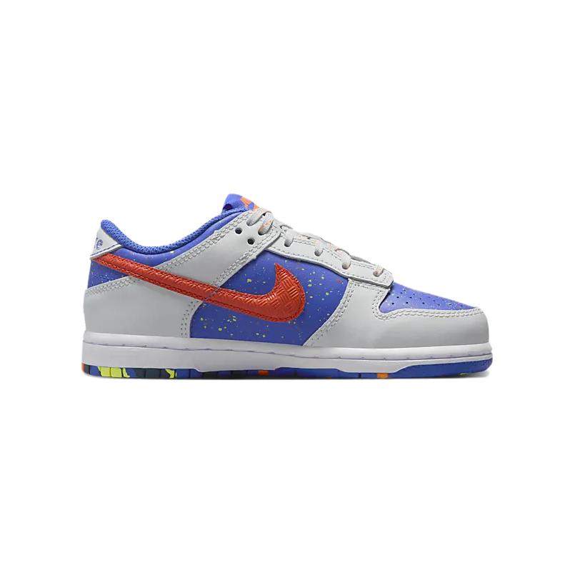Nike Dunk Low PS Playground Paint Pack Детские кроссовки Синий Photon-Dust Astronomy-Blue HJ9234-025