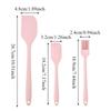 3Pcs/Set Silicone Spatula Set Cake Cream Scraper Oil Brush Non-stick Spatula Jam Spreads Kitchen DIY Cake Baking Tools