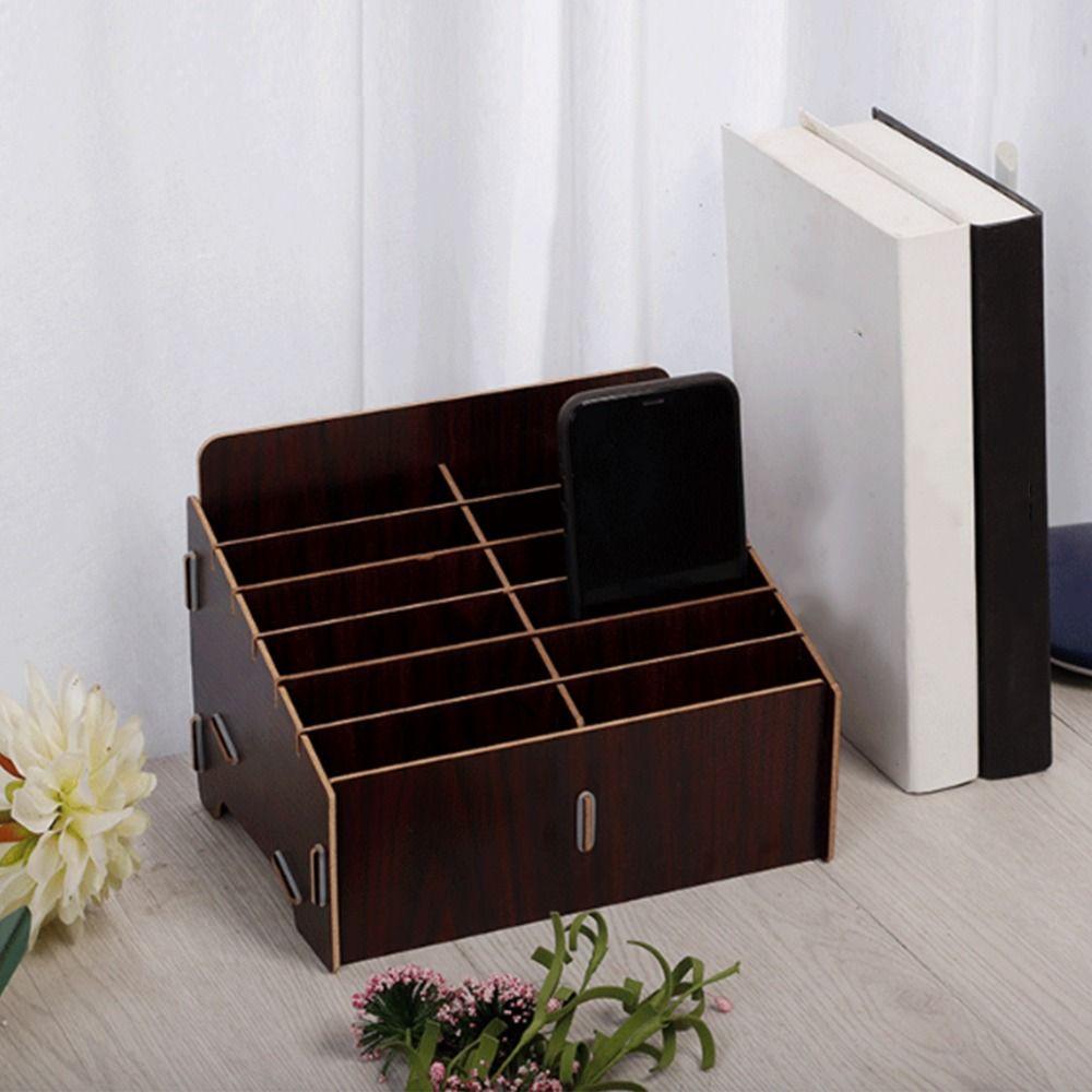 12/24/36 Ячеек Корзина для хранения мобильных телефонов Прочная настольная корзина для хранения и сортировки Настольная