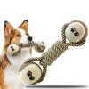 Pets Chew Toy Cotton String Rope Tennis Dumbbell Ball Bite Resistant Teeth Medium Large Dog Interactive Toy Playing Supplies