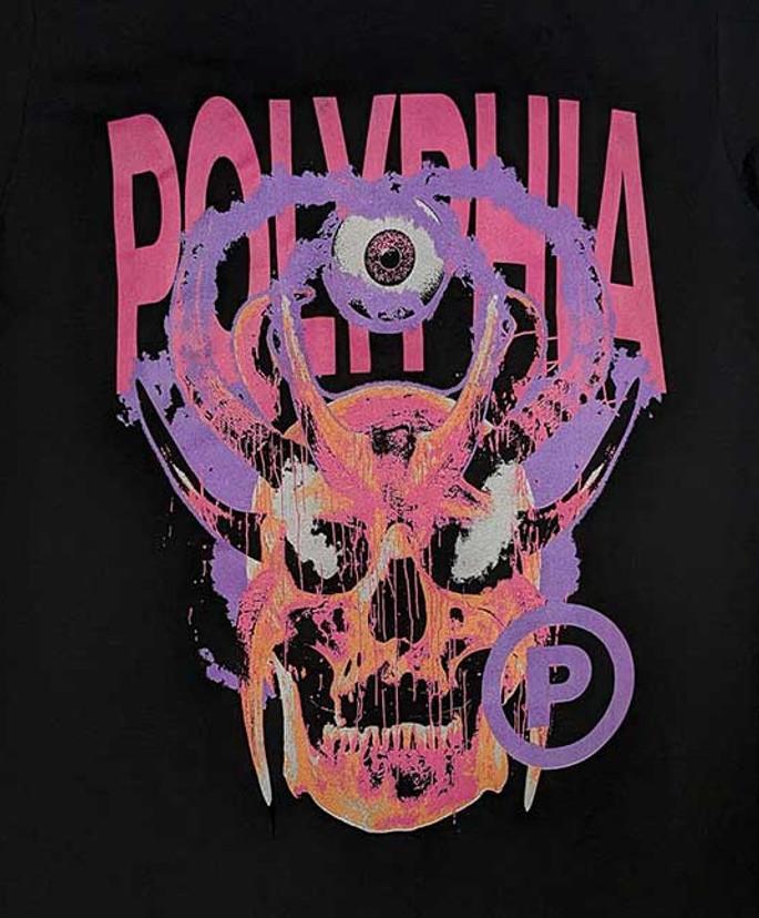 Polyphia Band Skull Circle P Tour Unisex Cotton T-Shirt Full Size SB273 Unisex T-Shirt