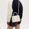 Coach Andrea 22 Zipper Closure Large Capacity PVC And Leather Crossbody Shoulder Tote Bag Small Women bags White CP081-SVHA